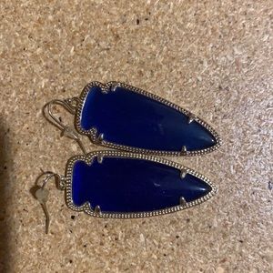 Blue Kendra Scott Arrow Earrings